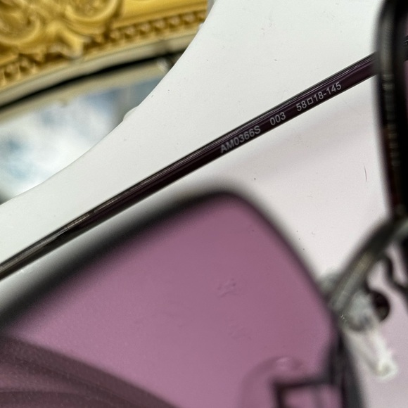 🆕 ALEXANDER MCQUEEN 🧿 NWOT AM0366S 003 Wire Rimmed Butterfly Shaped Glasses - Picture 14 of 16